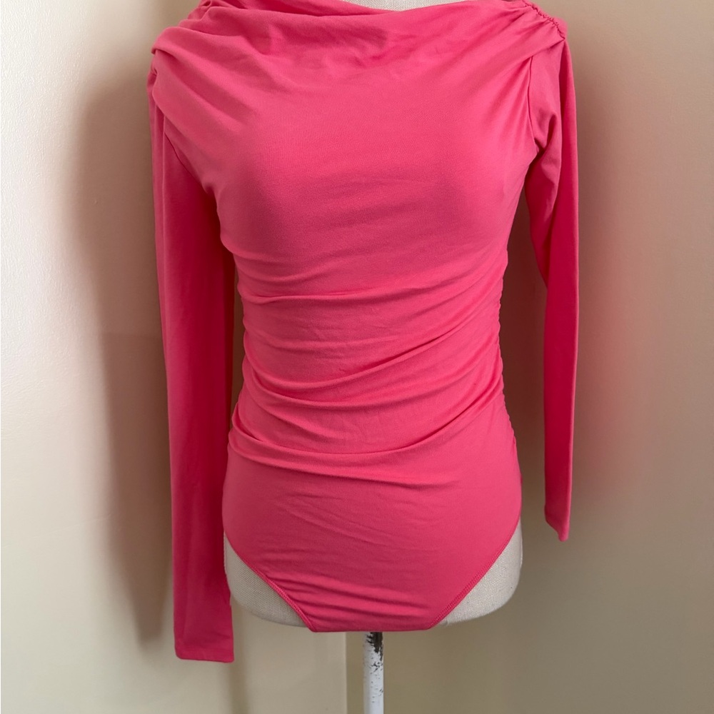 Chelsea & Violet Vibrant Pink Long Sleeve Top - Picture 4 of 8